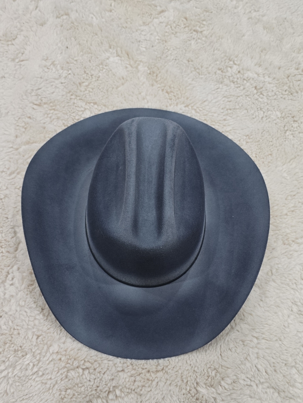 Free People Black Wide-Brim Felt Fedora Hat